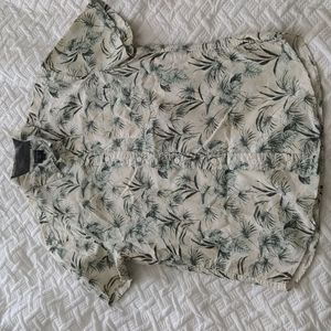 JCrew floral print shirt